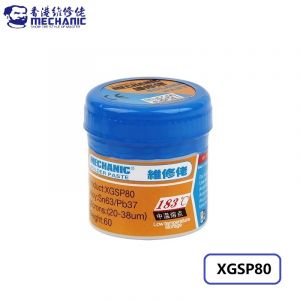 Mécanicien XGSP80 60g Pâte à souder en étain Point de fusion 183 ℃   Pâte à souder au Flux de