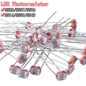 Photorésistance photoélectrique sensible à la lumière LDR, 50 pièces/lot, 5528 GL5528 5537 5506 5516