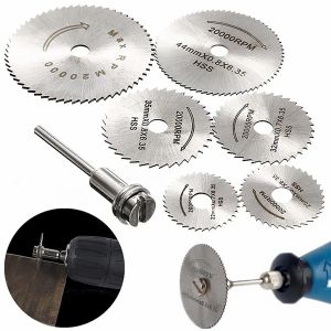 Mini lame de scie circulaire HSS, outil rotatif pour coupe-métal Dremel, outil électrique, disques