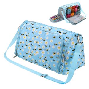 Nouveau sac de rangement en laine au Crochet, paquet diagonal, sac de rangement de fil, sac de