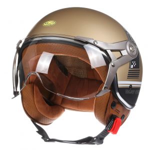 DOT 3/4 visage ouvert Moto r&eacute;tro casques De Moto Vintage Chopper Capacete De Moto v&eacute;lo Cascos