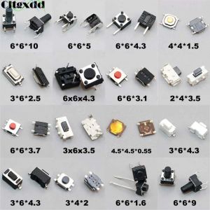 Cltgxdd 10 pièces Tactile bouton poussoir voiture télécommande clés bouton tactile Micro