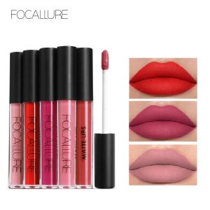 FOCALLURE rouge à lèvres liquide imperméable Batom rouge velours teinte pour les lèvres marron nu