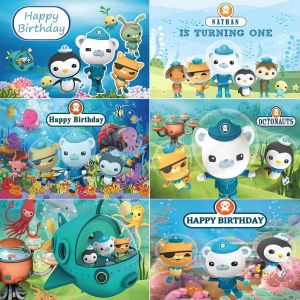 Dessin animé Octonauts thème fonds marins enfants fête d'anniversaire décoration fournitures