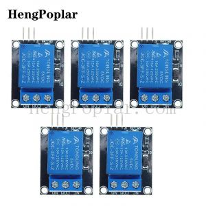 5 pi&egrave;ces KY-019 5V un 1 canal relais Module carte bouclier pour PIC AVR DSP bras pour relais Arduino