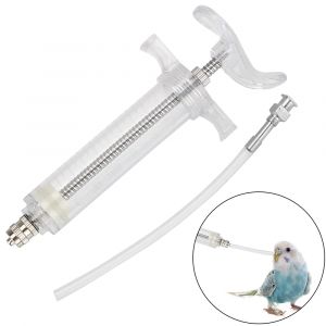 Seringue d'alimentation r&eacute;glable pour perroquets, 20ml/50ml, mangeoire pour oiseaux pour b&eacute;b&eacute;,