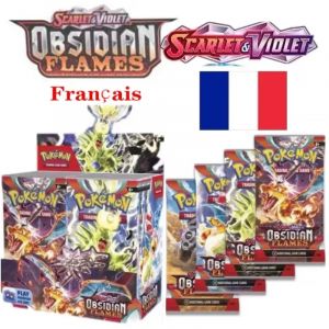 Version française Pokémon TCG: 360 pièces flammes d'obsidienne évolution de ciel Booster boîte