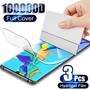Protecteur d'&eacute;cran &agrave; couverture compl&egrave;te, 3 pi&egrave;ces, pour Huawei P30 P50 P40 P20 Mate 30 20 10 40 Pro