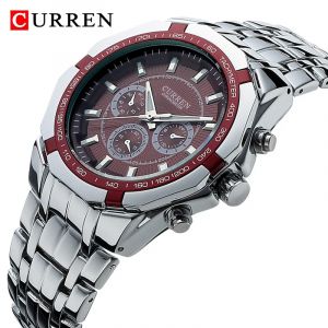 CURREN hommes marque de luxe militaire Sport hommes montres entièrement en acier Quartz horloge