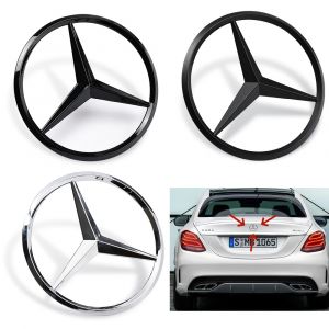 Autocollant de Badge arrière de voiture ABS 90MM, 1 pièce, autocollant d'emblème de coffre pour