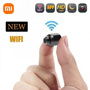 Mini cam&eacute;ra HD 1080P WiFi sans fil, vision nocturne, d&eacute;tection de mouvement, cam&eacute;scope de s&eacute;curit&eacute; &agrave;