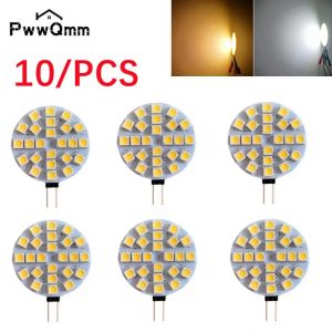 4.8W G4 douille 5050 SMD ampoule LED sur DC 12V remplacer lampe halogène bi-pin ampoule LED 1.2W