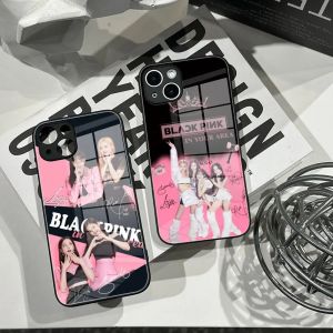 Kpop-Coque de téléphone BLACKPINKs Girls, Coque en verre du Guatemala, Coque en poly XS, Coque pour