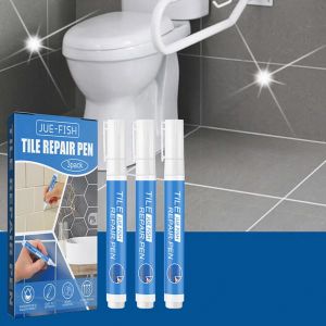 Marqueur de peinture pour carrelage blanc &eacute;tanche, stylo de remplissage de coulis, stylo de
