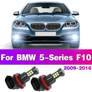 Ampoule LED antibrouillard avant de voiture, 2 pi&egrave;ces, pour BMW s&eacute;rie 5 F10 2009 &ndash; 2016 2010 2011