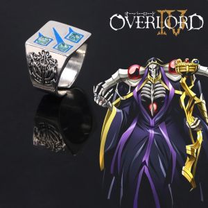 Bague de Cosplay étoile filante, Anime OVERLORD, YGGDRASIL Ainz Ooal, robe Momonga, anneau réglable