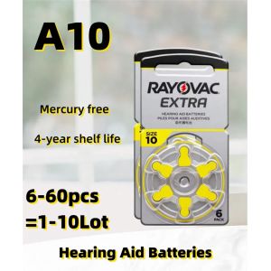 6-60 pièces Batteries pour appareils auditifs 10 Rayovac batterie supplémentaire A10 10A PR70 10