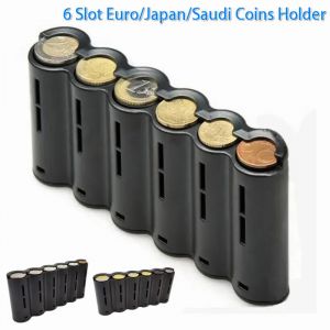 Distributeur de Pièces en Euro à 6 Fentes, Porte-monnaie Japonais et Saoudien, Trieur,