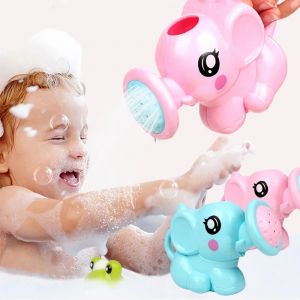 Arrosoir en forme d'éléphant pour enfants, jouet de bain, bouilloire en plastique, outil de