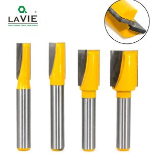 LAVIE 1 pc 8mm tige fond bois nettoyage Bit droit routeur peu propre fraise bois Bits Machine