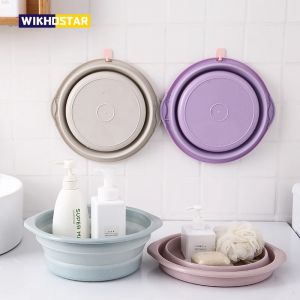 WIKHOSTAR bassin pliant Portable lavabo pliable seau pliant baignoire &agrave; linge accessoires de salle