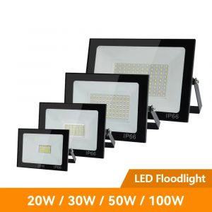 Projecteur LED à Large Faisceau Étanche Conforme à la Norme IP66, Éclairage Mural à Coque Noire,