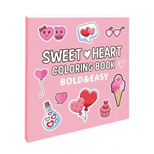 Dessin animé doux amour coeur livre de coloriage 40 pages graffiti livre étudiant enfants