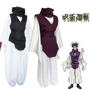 Jujutsu JJK Manga Anime Choso Cosplay Costume violet gilet cou guêtre ceinture blanc élastique