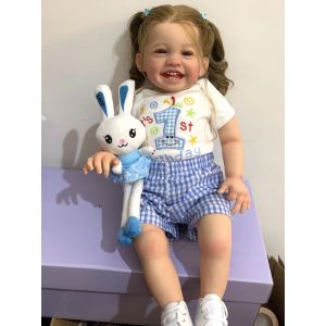 BZDOLL 60 CM 3D-peinture peau tissu corps Silicone Reborn poup&eacute;e b&eacute;b&eacute; fille vaisseaux sanguins Bebe
