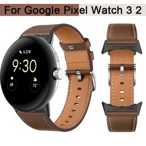 Pour Google Pixel Watch 3 41 45mm Bracelet en cuir remplacer Bracelet Correa Bracelet pour Google