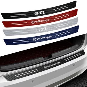 Autocollant d'emblème de pare-chocs arrière de coffre de voiture en fibre de carbone, Volkswagen