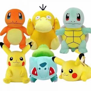 Jouets en peluche Pokemon pour enfants, Pikachu, Raichu, Jenny Turtle, Anime Butter, Kawaii,