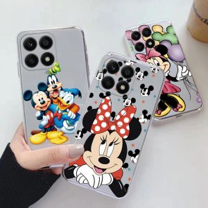 Coque de t&eacute;l&eacute;phone en Silicone souple, dessin anim&eacute; Mickey Minnie, Donald Duck, coque transparente