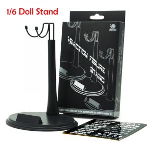 Support de poupée à l'échelle 1/6, présentoir en plastique réglable en forme de U avec plaque