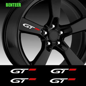 Autocollant de jante de voiture GTLINE, 4 pièces, pour Peugeot 106 107 108 205 206 207 208 2008 3008