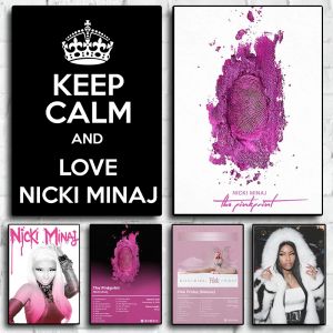 Couverture d'album de musique Pop nordique, affiche de rappeur Nicki Minaj, esth&eacute;tique Hip Hop fille