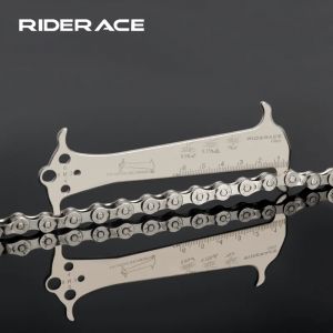 Règle d'indicateur d'usure de chaîne de vélo, outil de réparation en acier inoxydable, jauge de