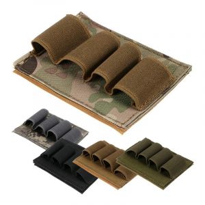 Pochette de munitions pour fusil de chasse, 4 cartouches, support de coque, balle avec bande