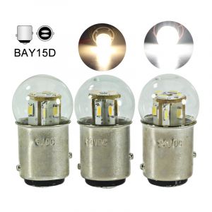 Bombilla lumi&egrave;re LED sur voiture P21/5W 1157 BAY15D 6v 12v 24v 36v 48v 2W S25 Canbus clignotant