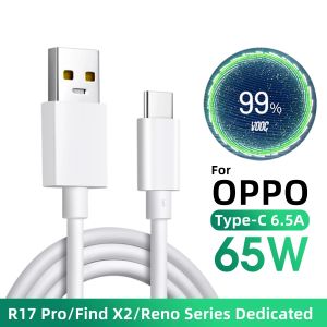 Câble de chargement Super rapide de Type C 65W, 6,5a, pour OPPO R17 Reno4 Ace2 Find X2 Pro Reno 6