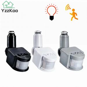 Capteur de mouvement PIR d&eacute;tecteur de mouvement automatique infrarouge minuterie 110V 220V capteur