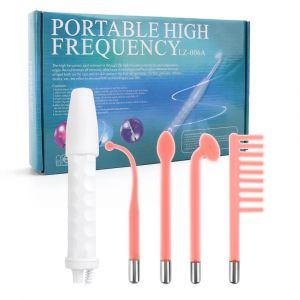 Appareil Portable à haute fréquence, Tube d'électrode, baguette d'électrothérapie, soins de la peau,