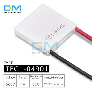 Refroidisseur thermoélectrique à semi-conducteur Peltier TEC1-04901 04902, 20x20MM, 5V, Module