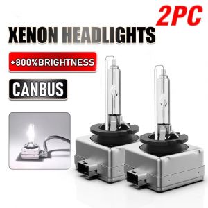 Ampoule de phare au x&eacute;non HID D1S D3S D2S D4S, 2 pi&egrave;ces, lentille de projecteur bi-x&eacute;non, ampoules