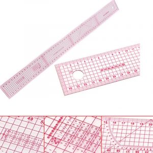 Couture tailleur 55 cm règle métrique partagée pour vêtement règle droite règle transparente