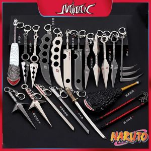 Anime Naruto arme chaude porte-clés Asuma modèle en métal Zabuza épée Kisame Hidan Minato Kunai jeu