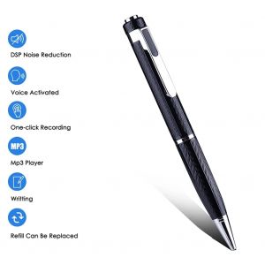 Stylo enregistreur vocal numérique, son audio professionnel, activé statique, longue distance,