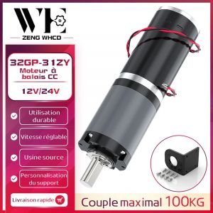 Réducteur planétaire Miniature DC 32GP-31ZY, brosse en carbone 12V-24V11RPM-2160RPM, moteur à