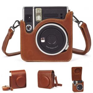 Juste de protection en cuir PU pour appareil photo instantané Fujifilm Instax Mini 40, sac avec