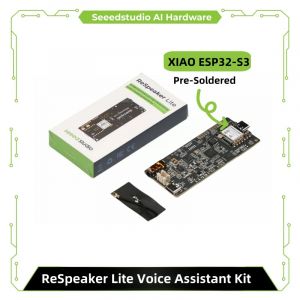 Kit d'assistant vocal ReSpeaker Lite, assistant ESP Home, tableau 2 micros avec haut-parleur mono